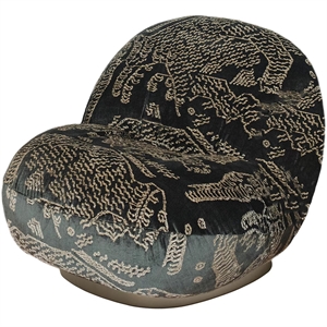 Gubi Pacha Fauteuil Pearl Or/Tiger Mountain Dedar 003