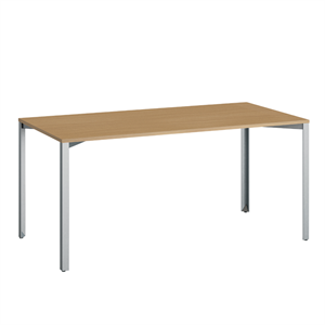 +Table Halle Grid 80x160 Chêne/Zinc Bleu