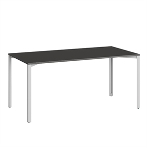 +Table Halle Grid 80x160 Noir/ Gris Clair