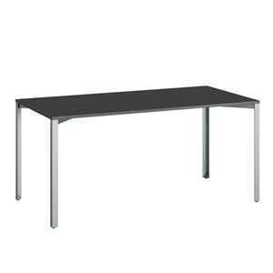 +Table Halle Grid 80x160 Noir/ Bleu Zinc