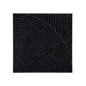 Tapis de porte vertical et circulaire Heymat Zen Noir