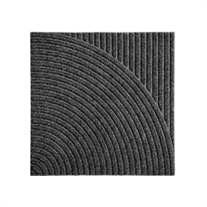 Tapis de Porte Vertical et Circulaire Heymat Zen Grey