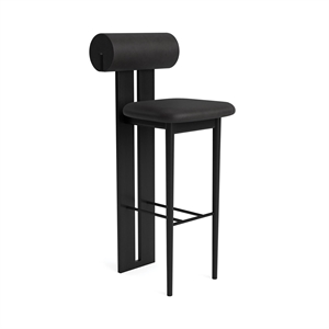 Tabouret de Bar Hippo NORR11 H75 Chêne Noir /Anthracite 21003