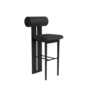Tabouret de Bar Hippo NORR11 H65 Chêne Noir /Anthracite 21003