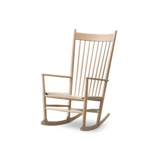 Fredericia Furniture J16 Chaise à Bascule Chêne Savonné/fil de Papier