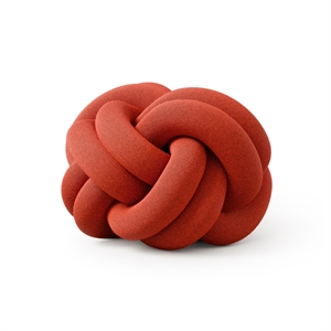 Coussin Knot Design House Stockholm Orange Rouge