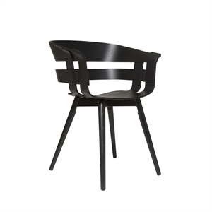 Design House Stockholm Wick Chaise de Salle à Manger en Chêne Noir