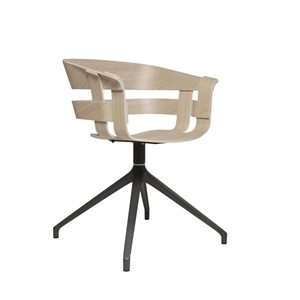 Design House Stockholm Wick Chaise de Salle à Manger Pivotante Chêne/Gris Foncé