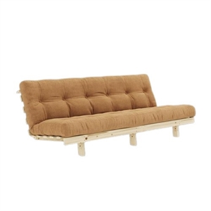Canapé-lit Karup Lean avec Matelas Alpha 130x200 Fudge Brown/Raw