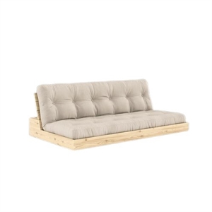 Canapé-lit Karup Base avec Matelas 5 Couches Transparent/ Beige