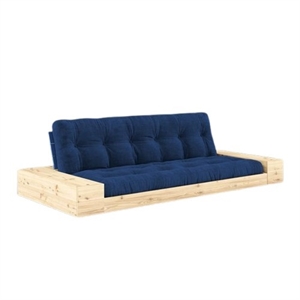 Canapé-lit Karup Base avec Coffre Latéral et Matelas 5 Couches, Bleu Cobalt/bleu Royal