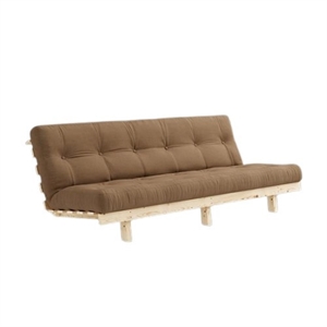 Canapé-lit Karup Lean avec Matelas Alpha 130x200 Mocca/Brut