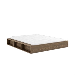 Cadre de Lit Karup Ziggy 160x200 Brun Caroube