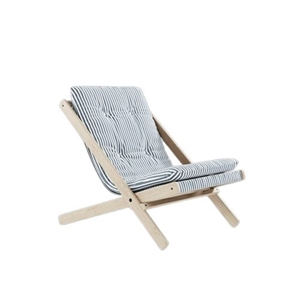 Fauteuil Karup Boogie avec Matelas 611 Bleu plage/Hêtre Brut
