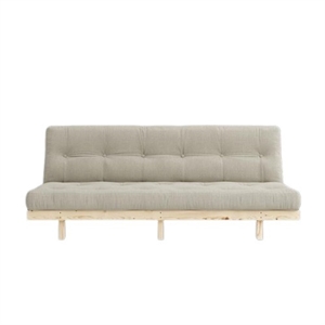 Canapé-lit Karup Lean avec Matelas 130x190 Beige/ Brut