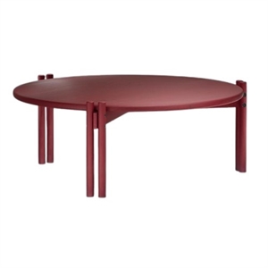 Table Basse Karup Sticks, Rouge Coquelicot