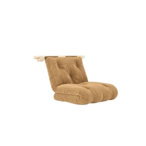 Matelas Karup à Crochets avec Supports 75x200 Brun Fudge/Brut