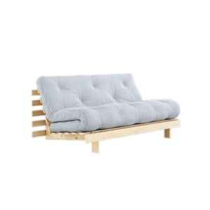 Canapé-lit Karup Roots avec Matelas 160x200 Brut/Bleu Plage