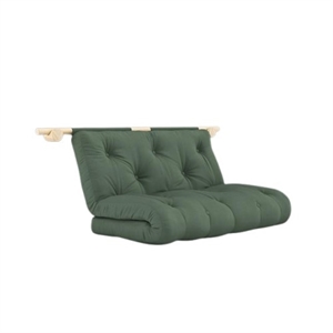 Matelas Karup à Crochets avec Supports 135x200 Vert Olive/ Brut