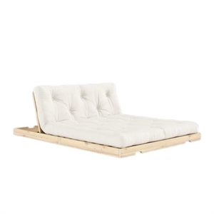 Canapé-lit Convertible Karup avec Matelas 140x200 Naturel/Brut