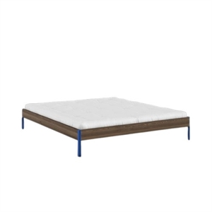 Cadre de Lit Karup Core 180x200 Brun caroube/Bleu Vif