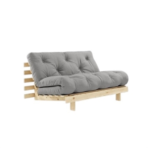 Canapé-lit Karup Roots avec Matelas 140x200 746 Gris/Brut