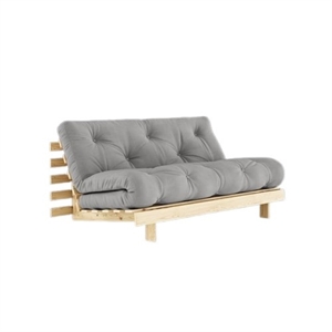 Canapé-lit Karup Roots avec Matelas 160x200 746 Gris/Brut