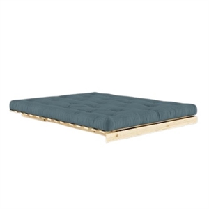 Canapé-lit Karup Roots avec Matelas 160x200 757 Bleu pétrole/Brut