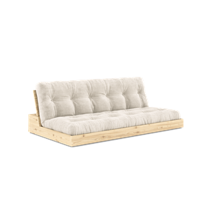 Karup Design Base Canapé Lit Avec Matelas 5 Couches Transparent/Ivoire