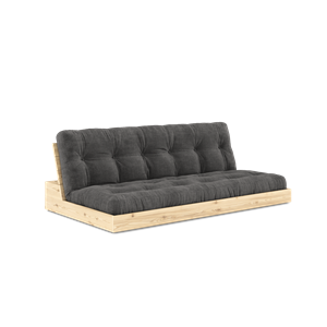 Karup Design Base Canapé Lit Avec Matelas 5 Couches Transparent/ Charbon