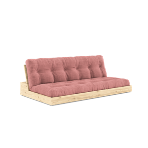 Karup Design Base Canapé Lit Avec Matelas 5 Couches Transparent/ Rose Sorbet