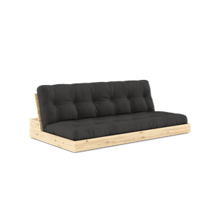 Karup Design Base Canapé Lit Avec Matelas 5 Couches Transparent/ Gris Foncé