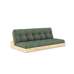 Karup Design Base Canapé Lit Avec Matelas 5 Couches Transparent/ Vert Olive