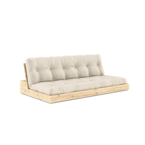 Karup Design Base Canapé Lit Avec Matelas 5 Couches Transparent/Lin