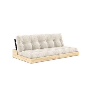 Karup Design Base Canapé Lit Avec Matelas 5 Couches Noir Nuit/Ivoire