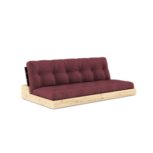 Karup Design Base Canapé Lit Avec Matelas 5 Couches Noir Nuit/Bordeaux