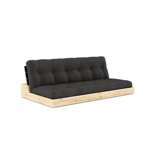 Karup Design Base Canapé Lit Avec Matelas 5 Couches Noir Nuit/Gris Foncé