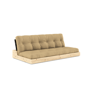 Karup Design Base Canapé Lit Avec Matelas 5 Couches Noir Nuit/Blé Beige