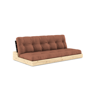 Karup Design Base Canapé Lit Avec Matelas 5 Couches Noir Nuit/Brun Argile