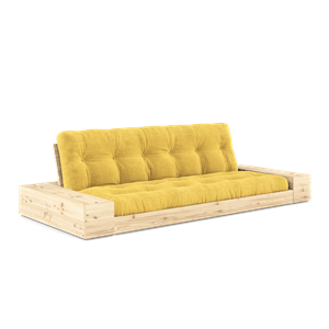 Karup Design Base Canapé-Lit Avec Boîte Latérale Et Matelas 5 Couches Transparent/Miel