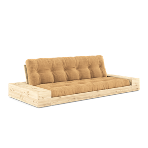 Karup Design Base Canapé-Lit Avec Boîte Latérale Et Matelas 5 Couches Transparent/Marron Fudge