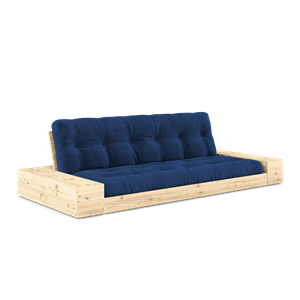 Karup Design Base Canapé-Lit Avec Boîte Latérale Et Matelas 5 Couches Transparent/Bleu Royal