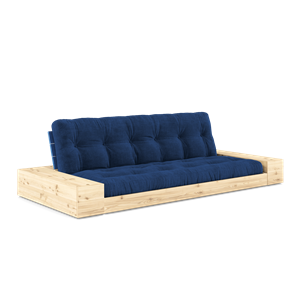 Karup Design Base Canapé-Lit Avec Boîte Latérale Et Matelas 5 Couches Bleu Cobalt/Bleu Royal