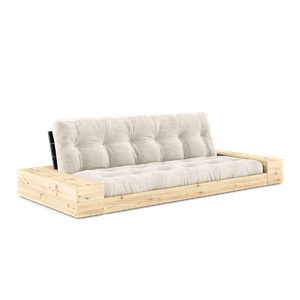 Karup Design Base Canapé Lit Avec Boîte Latérale Et Matelas 5 Couches Noir Nuit/Ivoire