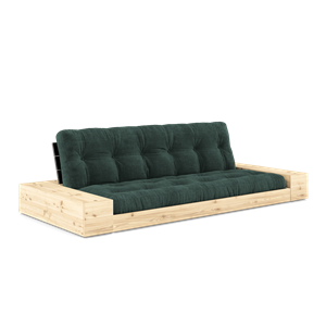 Karup Design Base Canapé-Lit Avec Boîte Latérale Et Matelas 5 Couches Noir Nuit/Algue