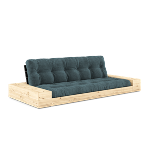 Karup Design Base Canapé-Lit Avec Boîte Latérale Et Matelas 5 Couches Noir Nuit/Bleu Pâle