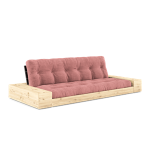 Karup Design Base Canapé Lit Avec Boîte Latérale Et Matelas 5 Couches Noir Nuit/ Rose Sorbet