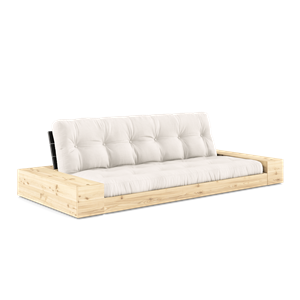 Karup Design Base Canapé-Lit Avec Boîte Latérale Et Matelas 5 Couches Noir Nuit/Naturel