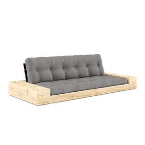 Karup Design Base Canapé-Lit Avec Boîte Latérale Et Matelas 5 Couches Noir Nuit/ Gris