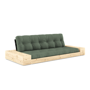 Karup Design Base Canapé Lit Avec Boîte Latérale Et Matelas 5 Couches Noir Nuit/ Vert Olive